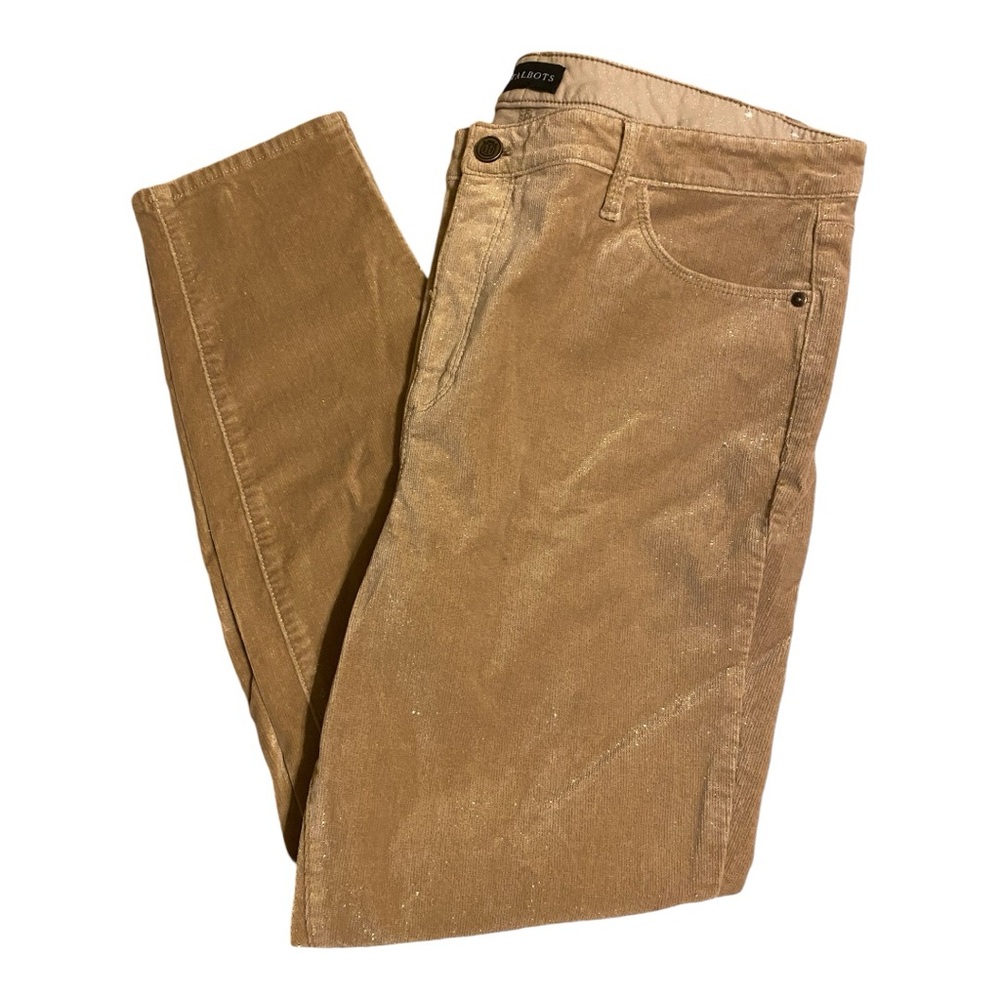 Talbots Sparkle Stretch Corduroy Jeggings Size 16